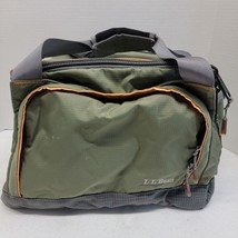 LL Bean Lunch Bag Green with Zipper Closures Model ODCR2 - $19.25