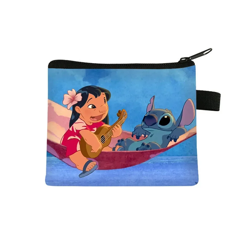 Disney Stitch Wallet Kawaii Lilo Stitch Coin Purse Cartoon Children Port... - $1.60