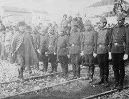 Turkish Ottoman Empire troops being reviewed by officer World War I 8x10... - £7.04 GBP