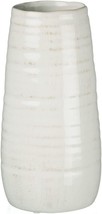 Sullivans Modern Farmhouse Decorative Off-White Single Ceramic Vase 11.5”H Tall, - £33.60 GBP