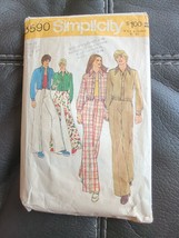Simplicity 5590 Mens Misses Unlined Jacket &amp; Pants Pattern Size 16 Bust 38 30 In - £12.87 GBP
