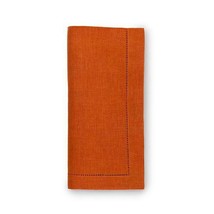 SFERRA Festival Sunset Orange Linen 6-PC Square Cocktail Napkin Set - £36.18 GBP