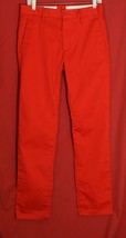 Levi&#39;s Pants Men&#39;s 30 x 31 1/2&quot; Straight Chino Flat Front Taper Hem Bright Red  - £15.43 GBP