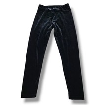 Pink Soda Sport Pants Size Medium 27&quot;Wx27&quot;L Leggings Black Velour Pants ... - $32.66