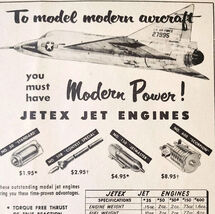 1974 Jetex Jet Engines Airplane Model Supply Advertisement Aviation Kits... - €17,16 EUR