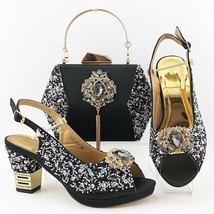 Special Design 2021 Summer Shoes and Bag Set in Golden Color High Quality Italia - £91.62 GBP