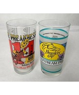 Set Of Two 1989 Glasses Preakness Stakes Breeders Cup Sunday Silence Eas... - $19.01 CAD
