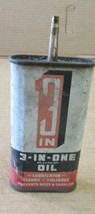 Vintage 1950s  3In 3 in 1 Handy Oiler 3 oz Can Gas Oil - £72.35 GBP