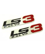 2x fits all  V8 ENGINE cars trucks suv EMBLEMS BADGE CHROME SILVER RED PAIR - €14,61 EUR
