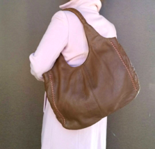 Brown Leather Bag, Fashion Purse,  Hobo Bag, Hobo Tote Handbag, Arely - $113.49