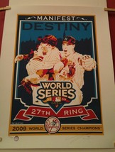 New York Yankees 2009 Champions 27th Ring Silkscreen Print #d 400 Chris ... - $46.74