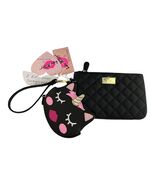 Betsey Johnson Luv Betsey Unicorn Coin Purse and Quilted Wristlet Set Bl... - $30.60