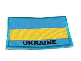 Nation Country Flags Patches Ukraine Emblem Logo 2 x 2.8 Inches Sew On E... - £12.56 GBP