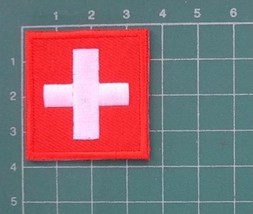Switzerland National Flag Patch Country Emblem DIY Embroidered Iron On 1.4 x ... - $15.99