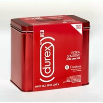 Durex (RED) Condom Extra Sensitive ultra Fine &amp; Extra Lubricated Condoms 42 CT.+ - £31.64 GBP