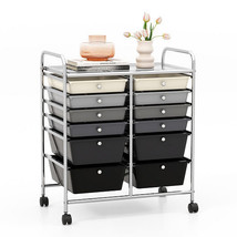 12-Drawer Rolling Storage Cart with Removable Drawers and Lockable Wheel... - $2,756.26 MXN