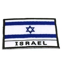 Nation Country Flags Patch Israel Emblem Logo 2 x 2.8 Inches Sew On Embroider... - £12.73 GBP