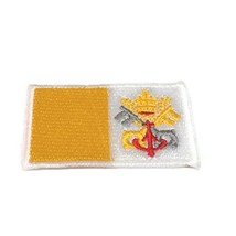 Flag of Vatican City National Country Patch Emblem DIY Embroidered Iron On 1.... - £12.43 GBP