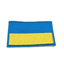 Flag of Ukraine Patch Country Emblem 1.2&quot; x 1.8&quot; Embroidered Iron On Nat... - £12.64 GBP