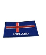 Nordic Island Nation Flag Patch Iceland Emblem Logo Badge 2&quot; x 2.8&quot; Sew ... - £12.59 GBP
