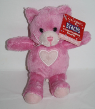 Galerie Valentines Cat 7" Pink Plush Brachs Stuffed Animal Tag No Candy Soft Toy - $19.24