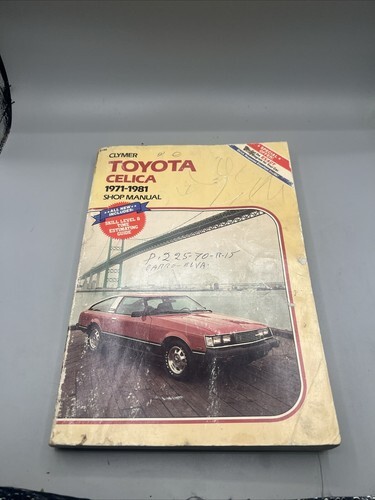 Clymer Toyota Celica 1971-1981 Shop Service Manual Used Book - $14.85