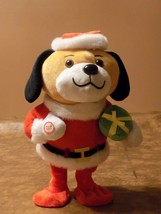 Animated Dancing Musical Christmas Rescue Dog Plush Sings Jingle Bells - $34.65