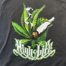 High Life T Shirt 420 Weed Party Shirt Mens Sz M Medium Black Mary Jane - $11.30