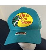 Bass Pro Shops Hat Logo Mesh Fishing Hunting Trucker Cap Snapback AQUA L... - $8.90