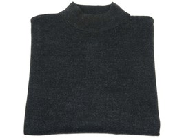 Mock Neck Merinos Wool Sweater PRINCELY From Turkey Soft Knits 1011-00 Charcoal image 2
