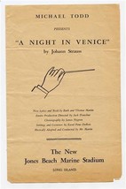 Michael Todd Presents A Night in Venice The New Jones Beach Marine Stadium 1950s - £17.40 GBP