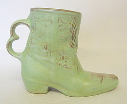 Frankoma Pottery Cowboy Boot Mug Ceramic 1981 C-33 - £27.90 GBP