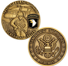 U.S. Army 101st Airborne Combat Infantry Division  Challenge Coin - €11,15 EUR