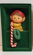 Vintage Hallmark Elf Stocking Holder Hanger good condition qhd816-5 - $15.47