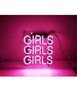 Girls Girls Girls Neon Sign 9&quot; x 9&quot; - £155.58 GBP
