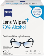 Pre-Moistened Lens Cleaning Wipes with 70% Alcohol, 250 Count - £19.59 GBP