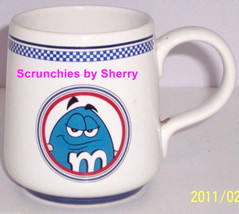 M&amp;M&#39;s Candy Blue Guy Ceramic Coffee Tea Cup Mug  M&amp;M - £15.62 GBP