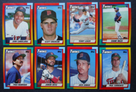 1990 Topps Tiffany Traded Minnesota Twins Team Set of 8 Baseball Cards - £3.14 GBP
