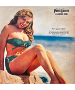 1950 Jane Easton Date Of The Month Pin-Up Girl Police Gazette Print DWXX4 - $34.99