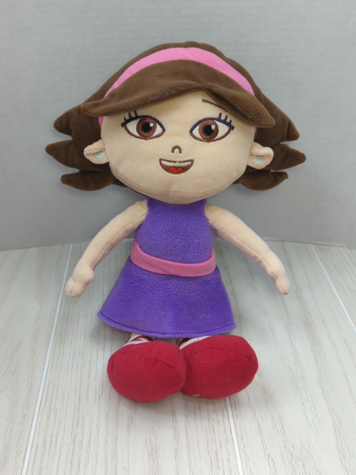 Disney Jr Little Einsteins June Doll Stuffed Plush Soft Toy 15” FLAWS ...