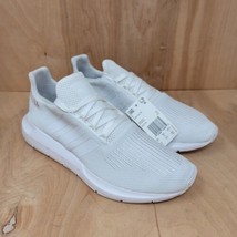 adidas Women&#39;s Sneakers Size 10 M Swift Run Triple White Athletic Casual... - £71.21 GBP
