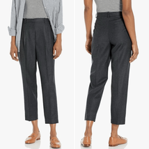 Theory Wool Flannel Flat Front Treeca Grey $228 4 - $72.00