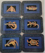 Balarinji Rock Art Coasters Artist John Moriarty In Box Aboriginal Art A... - $25.63 CAD