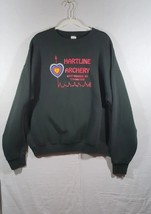 Vintage 90s Black Hartline Archery Monroe NY Sweatshirt Adult XXL - £19.90 GBP