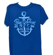 Paul &amp; Shark Authentic Men&#39;s Blue Logo Italy Cotton T-Shirt Shirt Size Xl - £78.44 GBP