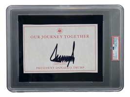 President Donald Trump Signed Slabbed Our Journey Together Book Insert PSA/DNA - £1,163.05 GBP