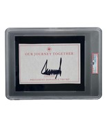 President Donald Trump Signed Slabbed Our Journey Together Book Insert P... - £1,144.95 GBP