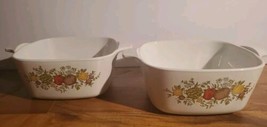 Vintage Corning Ware Spice of Life Casserole P-43-B 700mL Lot Of 2 - $22.76