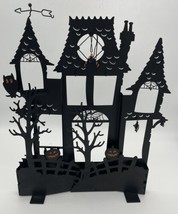 Hallmark Halloween Metal Ornament Display Stand Howl-oween Haunted House... - $23.38