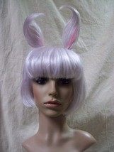 Bunny Wig w/ Ears Alice in Wonderland Rabbit Page Hare Judy Hopps Babs Lola Bugs - £15.67 GBP